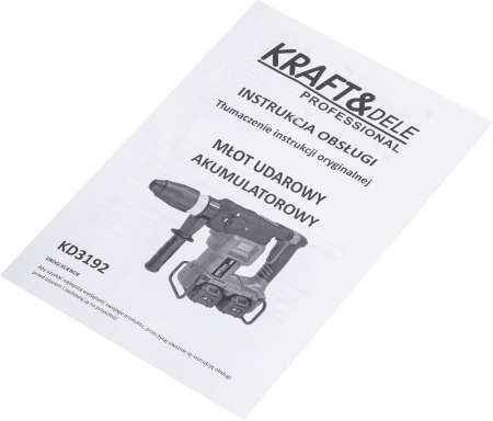 Masina ciocan de gaurit cu percutie rotopercutor 42V, 10J, 2 x 4Ah, SDS valiza (KD3192) [15]