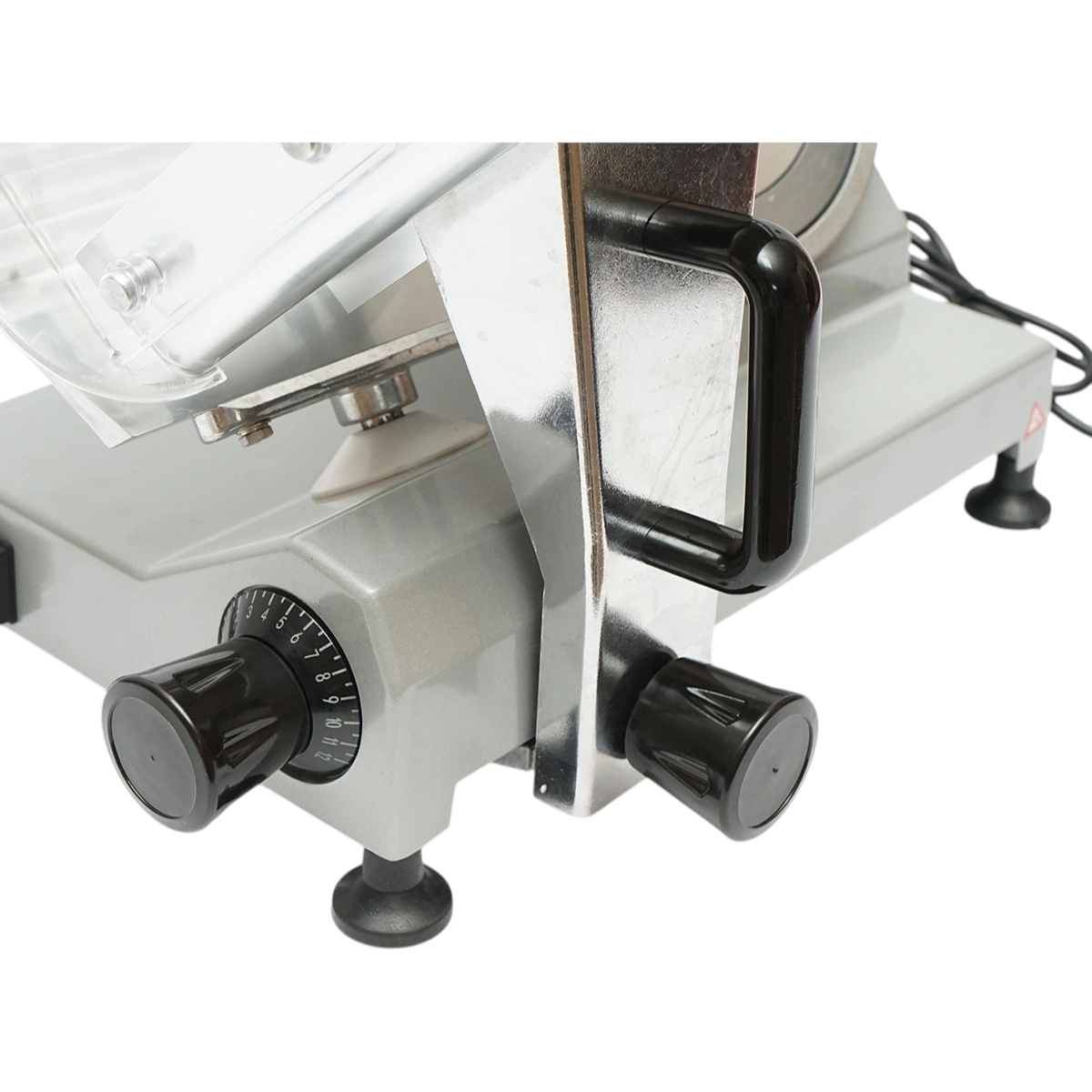 Masina de feliat carne si mezeluri electrica 150W, 220V, grosime reglabila 0.2-12mm, diametru lama 250mm (DISGN81) [8]