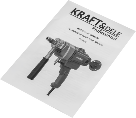 Masina de gaurit carotat beton 2300W Ø202mm racire cu apa Profesionala (KD5952) [11]