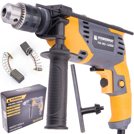 Scule electrice - Masina de gaurit cu percutie 1600W 3000 rpm mandrina cu cheie PM0858 (PM-WU-1600M)
