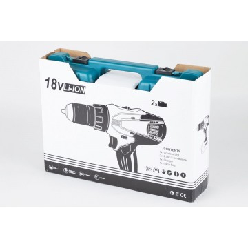 Masina de gaurit, insurubat, bormasina  fara fir 18v cu 2 baterii (CD222-M) [12]
