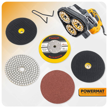 Masina de slefuit beton 2450W 105mm lucru umed si uscat cu accesorii PM1452 (PM-SDB-2450M) [37]