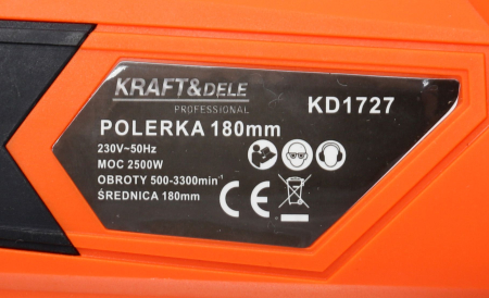 Masina de slefuit polisat lustruit auto 2500W 180mm + accesorii (KD1727) [8]