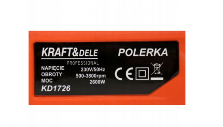 Masina de slefuit polisat lustruit auto 2600W 180mm + accesorii (KD1726) [5]