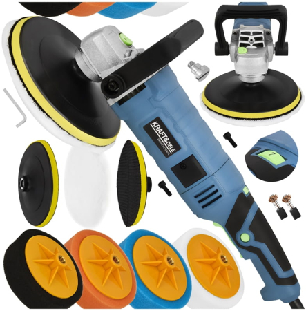 Scule Atelier Auto - Masina de slefuit polisat lustruit auto 2650W 180mm + bureti + accesorii (KD3079)