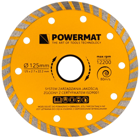 Masina de taiat gresie si faianta cu apa 1400W 180mm PM1416 (PM-PDG-1400T) [12]