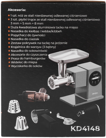 Masina de tocat carne, 4 kg min, 2500 W (KD4148) [14]
