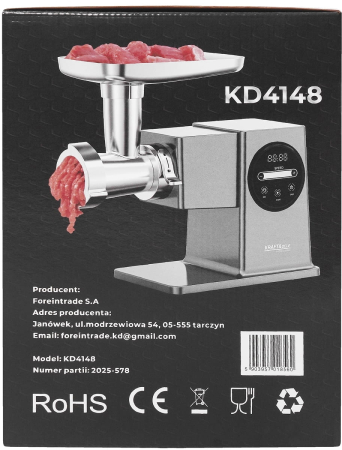 Masina de tocat carne, 4 kg min, 2500 W (KD4148) [15]