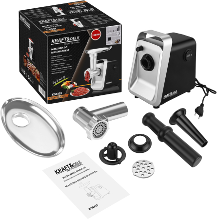 Casa - Masina de tocat carne electrica 2200 W, cu accesorii pentru carnati si kubbe (KD4339)