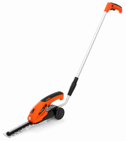 Scule pentru gradinarit - Masina de tuns gard viu pe baterii acumulator 1300mAh cu tija si roti (KD10621)