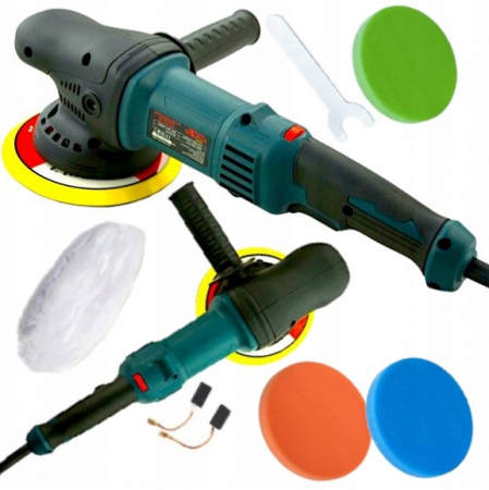 Aparate de slefuit - Masina excentrica polisat auto 1800W roto orbital + bureti + accesorii lustruit slefuit (ZHOP1800)