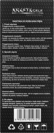 Masina fragezit carne fonta 2 role cu tepi fixare blat pentru snitele si fripturi (KD4193) [11]