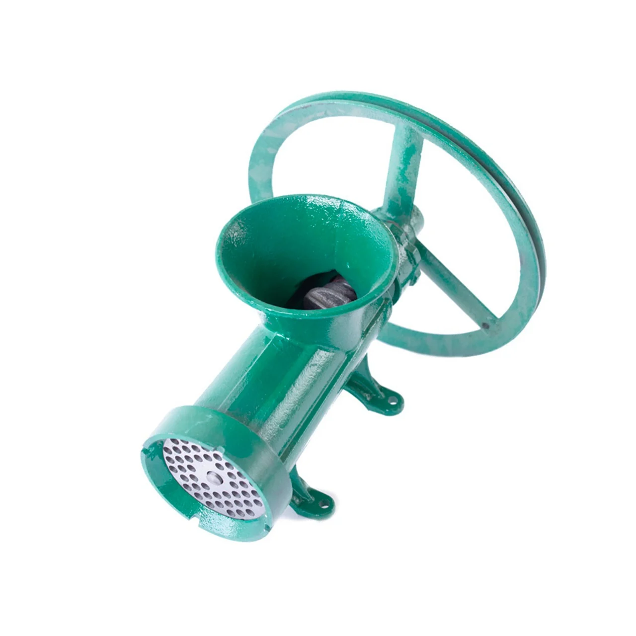 Masina tocat carne din fonta, 1 sita, cu fulie (GF-0043-S001-G02) [3]