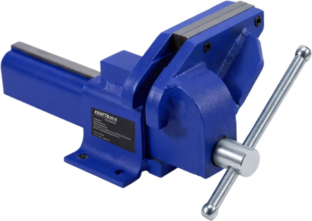 Scule de mana - Menghina banc 100 mm, corp fonta, falci inlocuibile otel, baza fixa, 7.6 kg (KD5994)