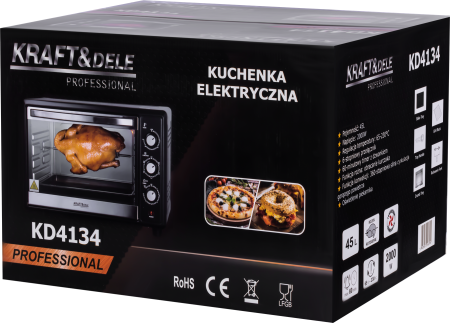 Mini cuptor electric 45L 2000W cu functie rotisor si convectie (KD4134) [10]