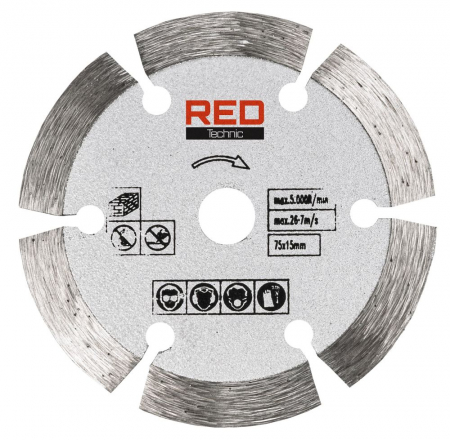 Mini flex polizor unghiular 76mm 12V 2 x 2Ah fara perii (RTSZK0134) [15]