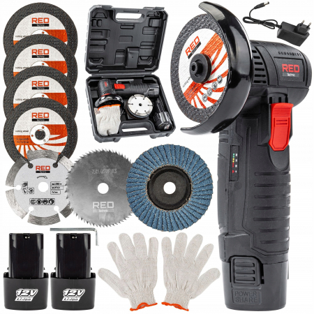 Polizor mini - Mini flex polizor unghiular 76mm 12V 2 x 2Ah fara perii (RTSZK0134)