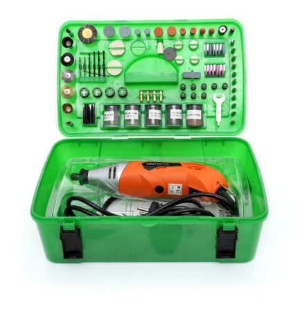 Scule electrice - Mini freza electrica 170W 220V 218 piese (KD10281)