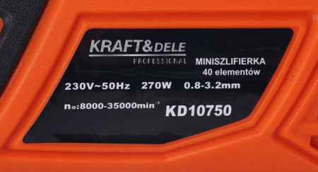 Mini freza electrica 230V 270W 40 piese 35000 rpm (KD10750) [10]