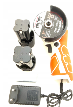 Altele - Mini polizor unghiular cu acumulator 2x18V, disc 76mm, 12500RPM (BX-3293)