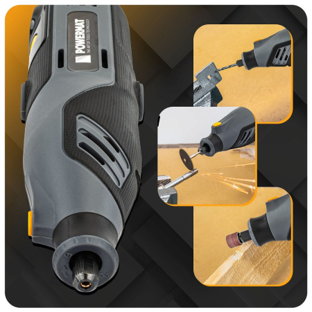 Mini slefuitor multifunctional 200W 35000rpm set 200 accesorii si ax flexibil PM1356 (PM-MST-200T) [23]