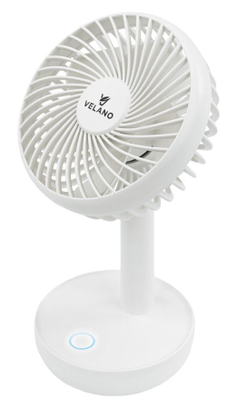 Ventilator/Dezumidificator - Mini ventilator portabil cu acumulator USB 1200mAh 3 viteze si inclinare reglabila (VELWEBS0012)
