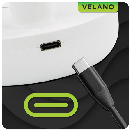 Mini ventilator portabil cu acumulator USB 1200mAh 3 viteze si inclinare reglabila (VELWEBS0012) [12]