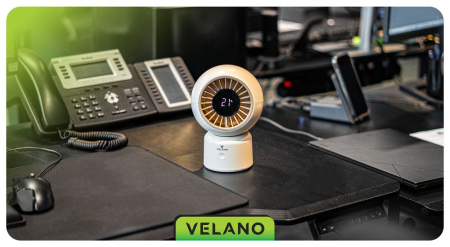 Mini ventilator portabil baterie 3600mAh si afisaj LED (VELWEBS0010) [16]