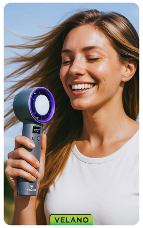 Mini ventilator portabil viteza reglabila 1-100% acumulator 4000mAh (VELWEBR0006) [5]