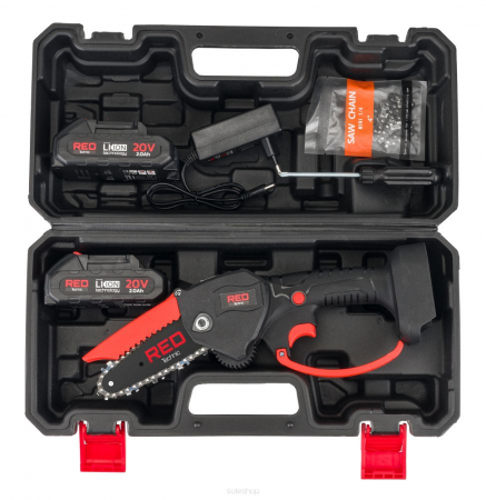 Minidrujba fierastrau drujba electrica baterii 2 baterii 20V 2Ah 2 lanturi (RTMPA0022) [9]