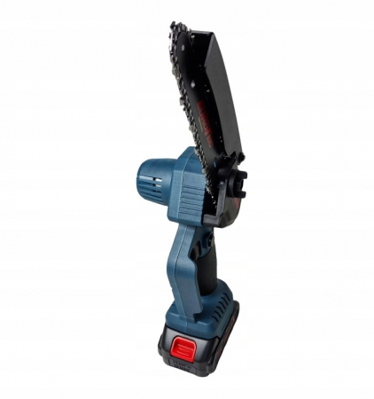 Minidrujba fierastrau drujba electrica baterii 2 baterii 21V 2Ah 2 lanturi 2 lame (CCS21-EU) [2]