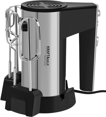 Mixer de mana 1000W cu 5 viteze si functie turbo cu teluri si carlige aluat (KD4142) [1]