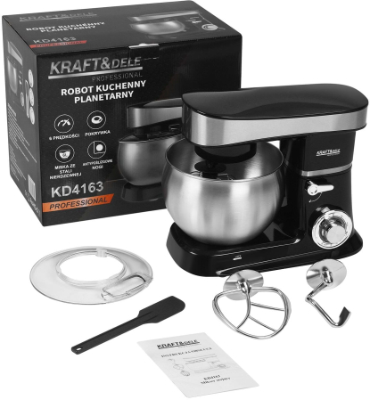 Mixer planetar 2500 W, bol inox 6 L, 6 viteze (KD4163) [1]