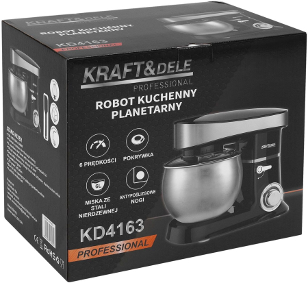 Mixer planetar 2500 W, bol inox 6 L, 6 viteze (KD4163) [15]