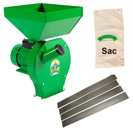 Moara / zdrobitor / batoza electrica - Moara electrica 3.9kW cu sac si cuva mare (GF-0063-S001-G02)