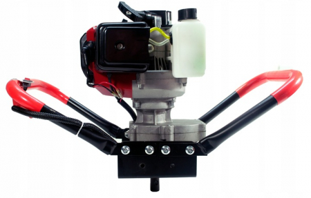 Motoburghiu foreza pamant gheata 6.3CP + 3 burghie + prelungitor 50cm + ulei amestec (BAVGD-6300+100 200 300+U+) [8]