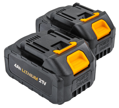Motocoasa cu acumulator 21V, 2x4Ah, cu roti, 1000W, 150mm, cu lame si fir de taiere PM1329 (PM-PKA-4AHM) [15]