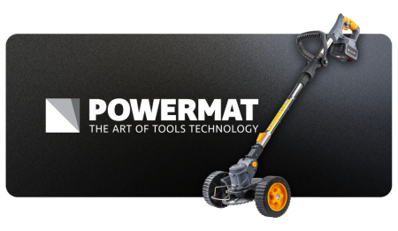 Motocoasa cu acumulator 21V, 2x4Ah, cu roti, 1000W, 150mm, cu lame si fir de taiere PM1329 (PM-PKA-4AHM) [6]