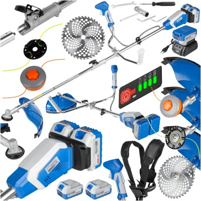 Motocoase - Motocoasa cu acumulator 42V, motor fara perii, diametru de taiere 380 mm, 2 acumulatori 4Ah (ECCGTBH-42V)