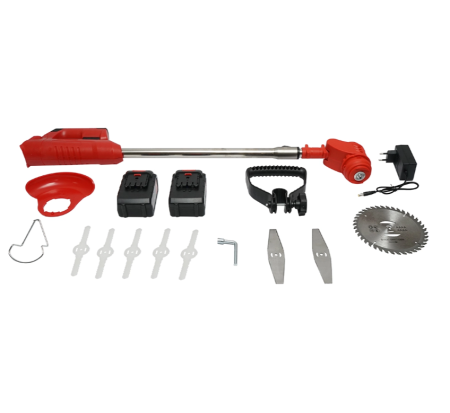 Motocoasa electrica extensibila 850W, 2 baterii litiu 21V/3000 mAh, viteza 18000 r/min accesorii incluse (DISPM87) [2]