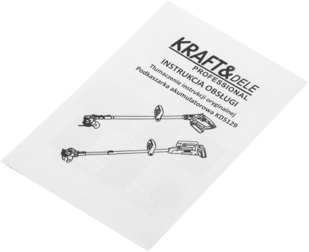 Motocoasa fara fir 21V, 1000W, 2x2Ah, 11000 rpm, cu roti si accesorii taiere (KD5129) [1]