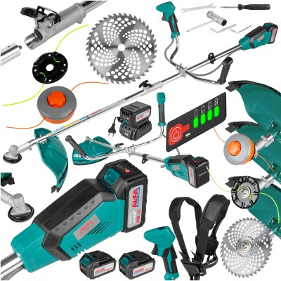 Motocoase - Motocoasa pe acumulator 21V 4Ah disc 255 mm fir 380 mm (ALCGTBH-21V)