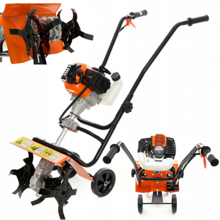 Cultivatoare - Motocultor 5.2CP cultivator motor benzina 2 timpi latime 340mm (KD176)