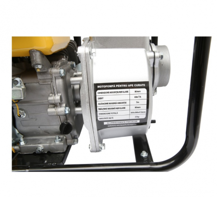 Motopompa benzina 4timpi 6.5CP 60m3h 3 toli DISDK49 (87TH741) [3]