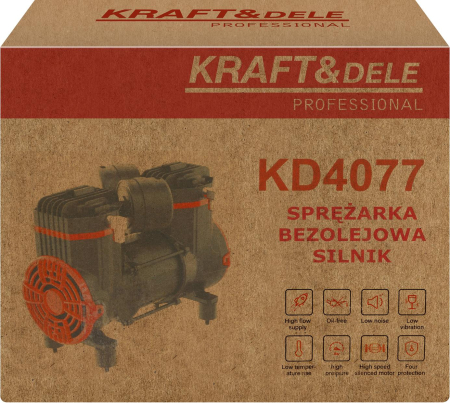 Motor compresor fara ulei 1300W 220L/min 8 bar (KD4077) [12]