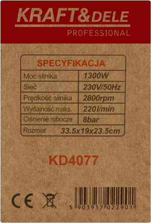Motor compresor fara ulei 1300W 220L/min 8 bar (KD4077) [11]