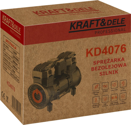 Motor compresor fara ulei 1390W 249L/min 8 bar (KD4076) [10]