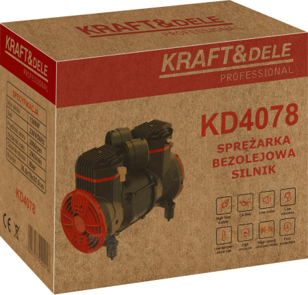 Motor compresor fara ulei 1500W 290L/min 8 bar (KD4078) [8]