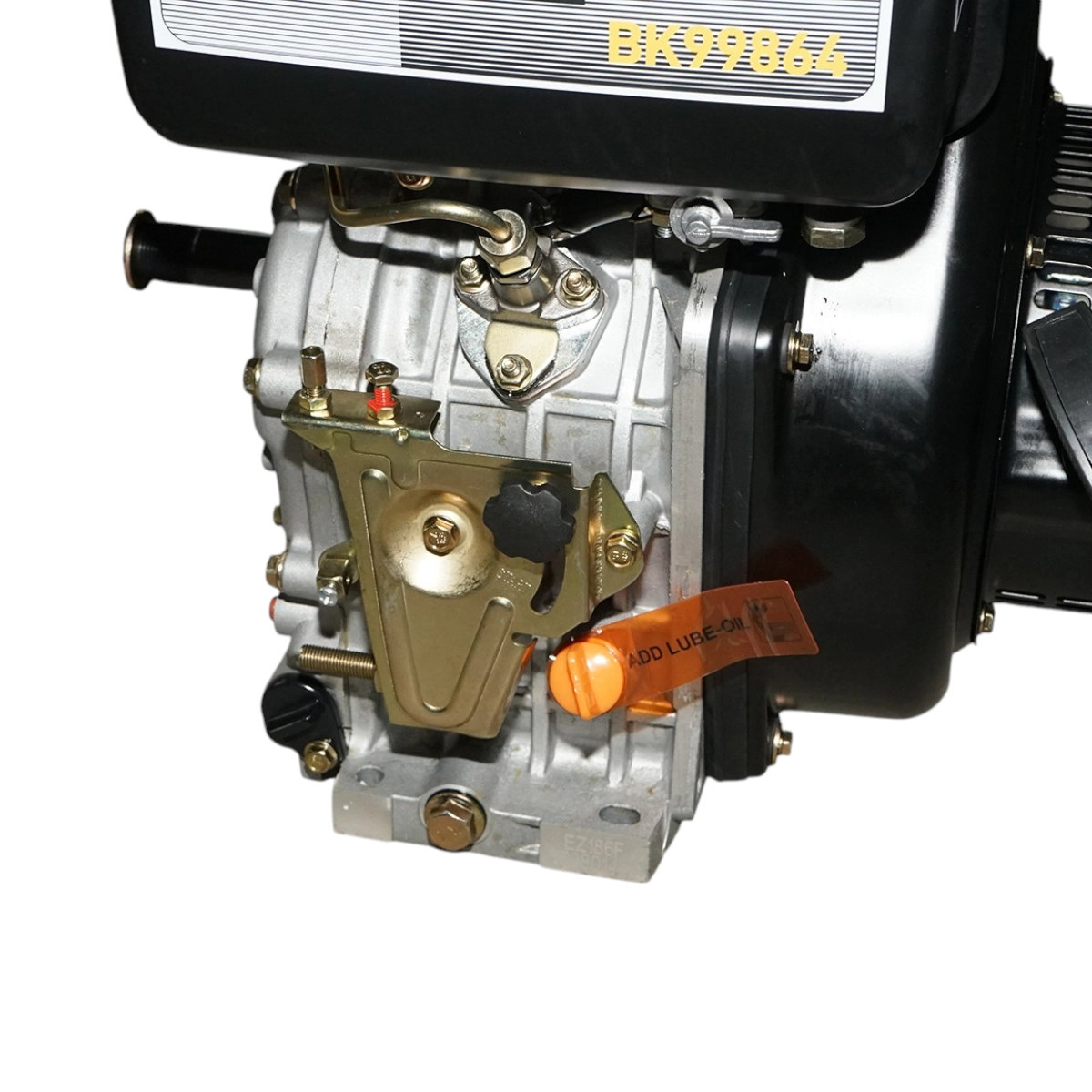 Motor diesel 10CP 186F, 418cc, turatie 3600rpm, ax rotund filetat 25.4mm, pornire sfoara DISUN08 (BK99864) [9]