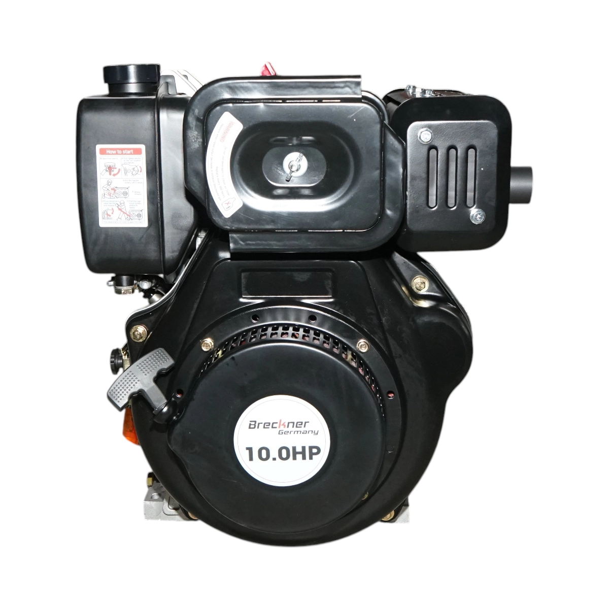 Motoare diesel - Motor diesel 10CP 186F, 418cc, turatie 3600rpm, ax rotund filetat 25.4mm, pornire sfoara DISUN08 (BK99864)